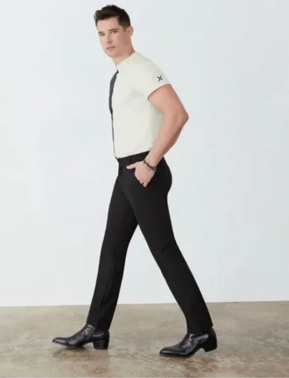 GSTQ Flex Flat Front Pant in Black Men’s Size 30